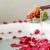 bathers teabags bathsalts rose petals in bath